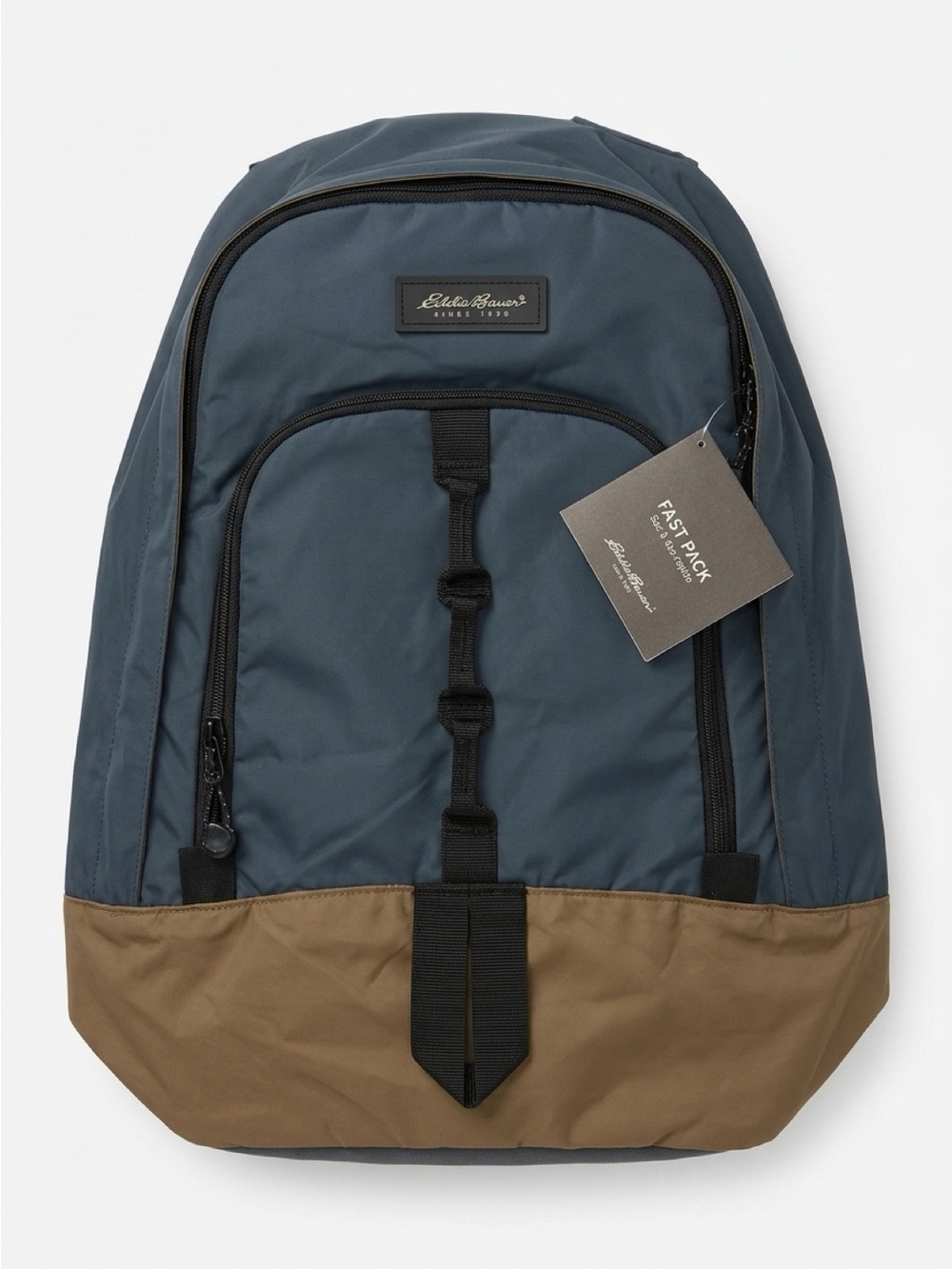 NWT Eddie Bauer Fast Pack Backpack - Slate Grey & Olive Tan Daypack